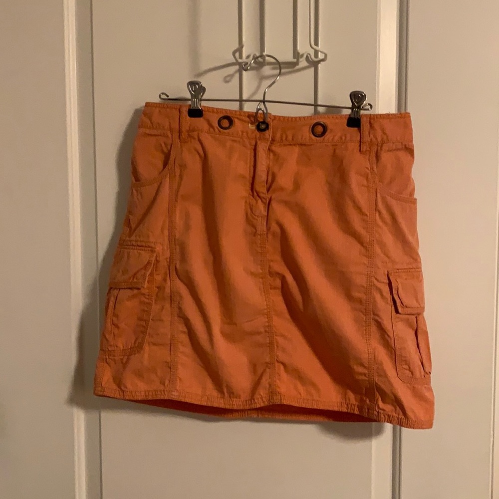 Orange Cargo skirt from Target size 10